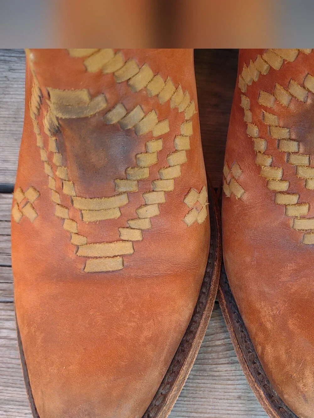Liberty Black Aztec Southwestern Leather Western Cowgirl Booties Size US 7
